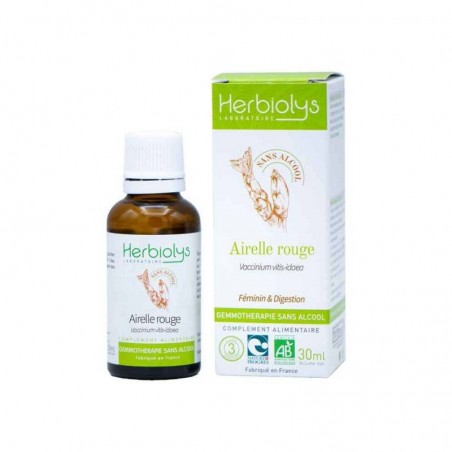 Herbiolys gemmothérapie sans alcool Airelle rouge 30mL BIO - Vaccinium vitis-idaea Herbiolys gemmothérapie sans alcool Airelle rouge 30mL BIO - Vaccinium vitis-idaea