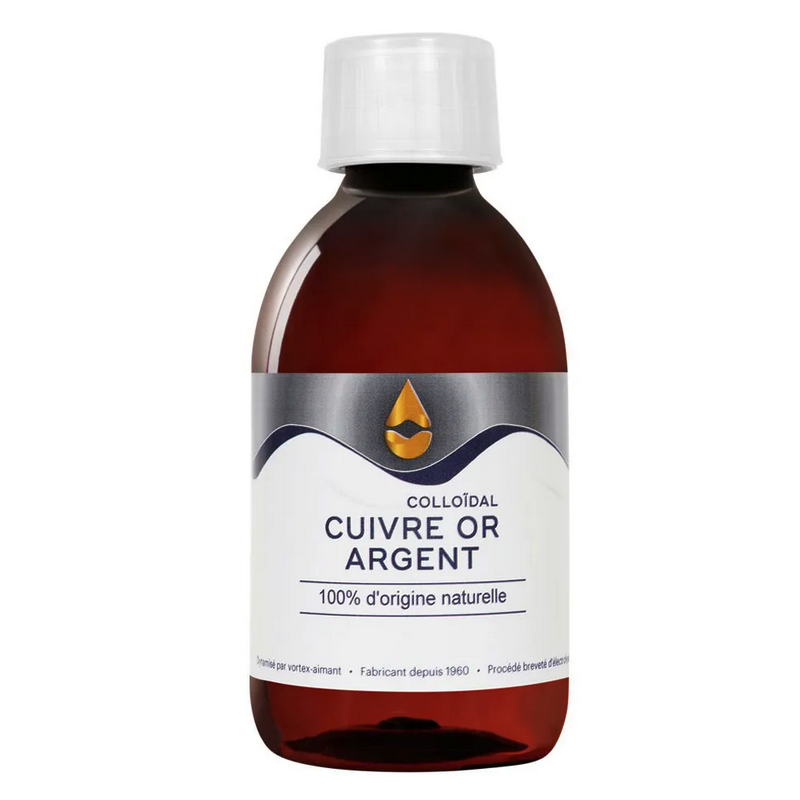 Mini Cuivre Or Argent Colloïdal 150ml - Catalyons Mini Cuivre Or Argent Colloïdal 150ml - Catalyons