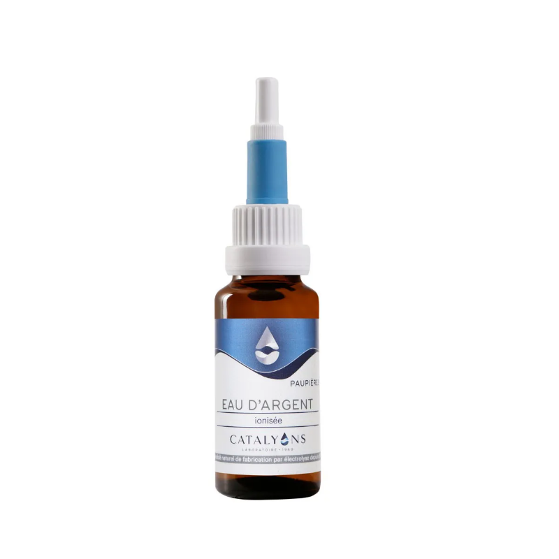 Eau d'argent colloïdal compte goutte 20ml - Catalyons Eau d'argent colloïdal compte goutte 20ml - Catalyons