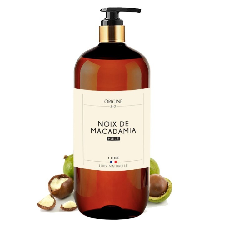 Huile de macadamia 1000 ml - Origine Bio