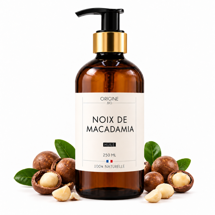 Huile de macadamia 250ml - Origine Bio