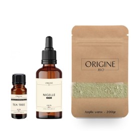 Pack argile verte pour peaux grasses à imperfections