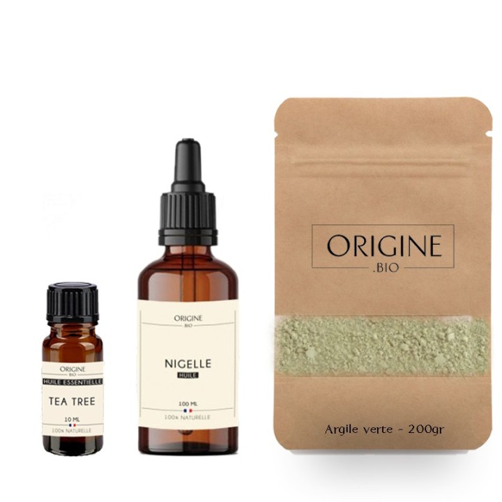 Pack argile verte pour peaux grasses à imperfections
