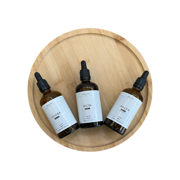 Routine 3 Huiles Végétales Bio : Jojoba, Argan & Ricin | Origine.bio