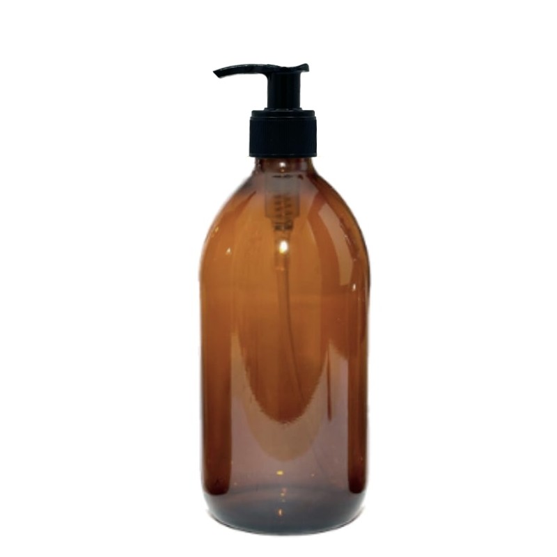 Distributeur savon verre ambré 250 ml - Flacon Origine Bio