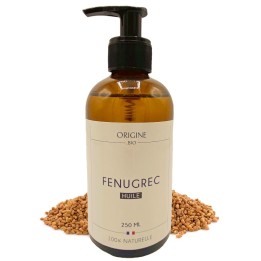 Huile de Fenugrec 250 ml bouteille verre flacon pompe