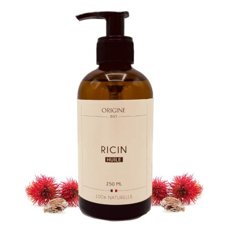 Huile de Ricin Bio - Origine Bio - huile végétale corporelle