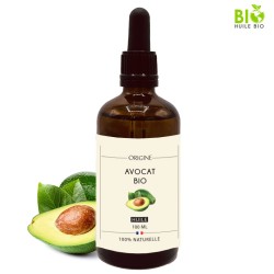 huile végétale d'avocat biologique 100ml pour barbe