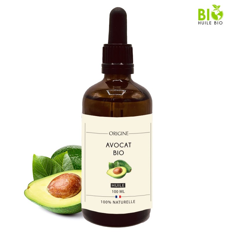 huile végétale d'avocat biologique 100ml pour barbe