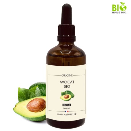 huile végétale d'avocat biologique 100ml pour barbe
