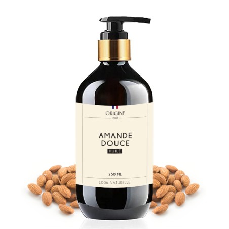 Huile d'Amande Douce 250 ml 1ère Pression - Origine Bio
