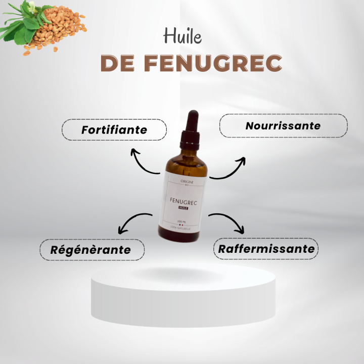 les bienfaits de l'huile végétale de fenugrec