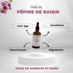 Huile de pépins de raisin - Origine Bio