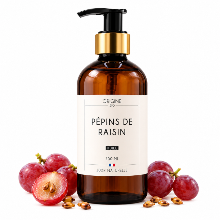 huile de massage au pépins de raisin Origine bio