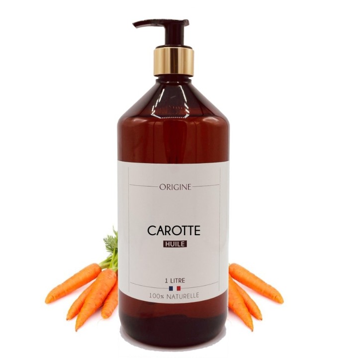 Huile de Carotte - Origine Bio - macérât huileux carotte bronzage