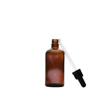bouteille verre ambrée 100 ml contenant huile végétale bouteille verre ambrée 100 ml contenant huile végétale