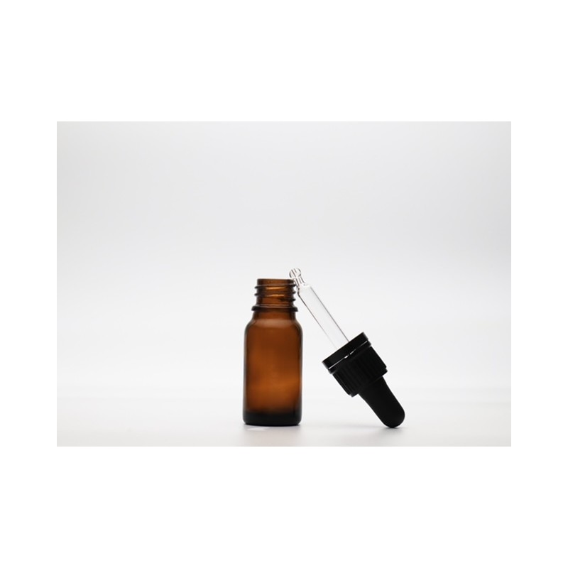 flacon verre pour contenant cosmétique et huile essentielle avec pipette 10 ml