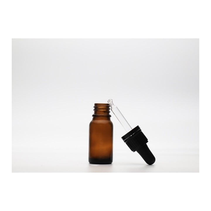 flacon verre pour contenant cosmétique et huile essentielle avec pipette 10 ml