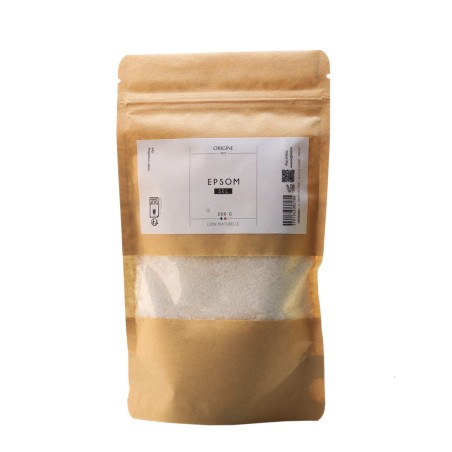Sel Epsom bain 200g origine.bio soins naturels circulation du sang Sel Epsom bain 200g origine.bio soins naturels circulation du sang
