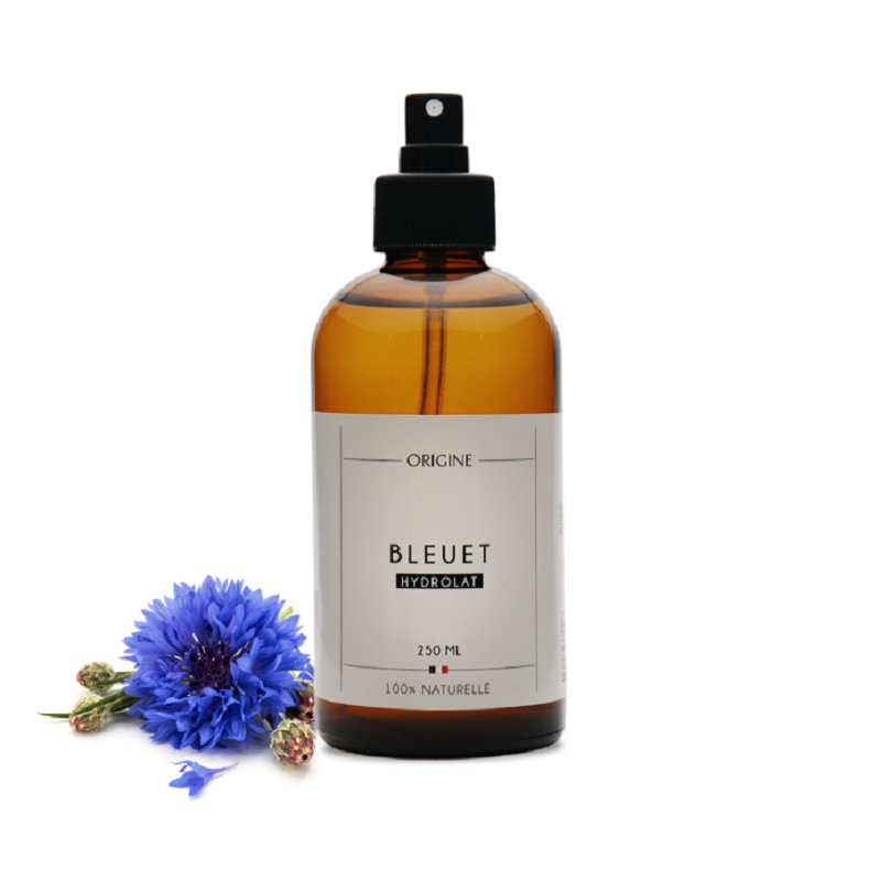 hydrolat de bleuet bio 250 ml eau florale origine.bio flacon spray