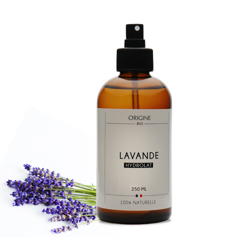 Eau florale de lavande bio - flacon spray 250 ml - origine.bio - hydrolat naturel