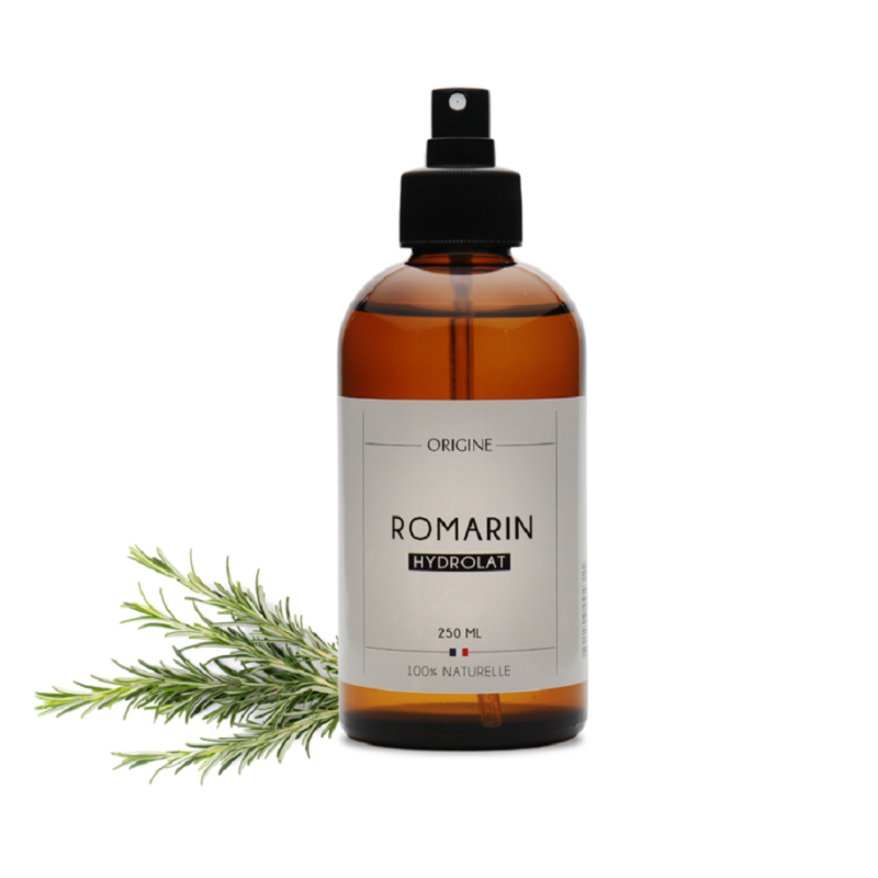 Hydrolat-Eau Florale de Romarin-pure et Naturel- 250 ml- flacon verre en spray-Soins naturel purifiant origine.bio