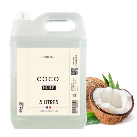 Huile de Coco Bio Fractionnée- désodorisée - Origine bio - Huile végétale cosmétique