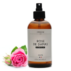 Eau de rose de Damas-hydrolat flacon spray 250 ml - Eau florale origine.bio