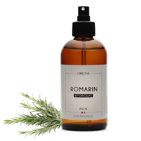 Hydrolat-Eau Florale de Romarin-pure et Naturel- 250 ml- flacon verre en spray-Soins naturel purifiant origine.bio