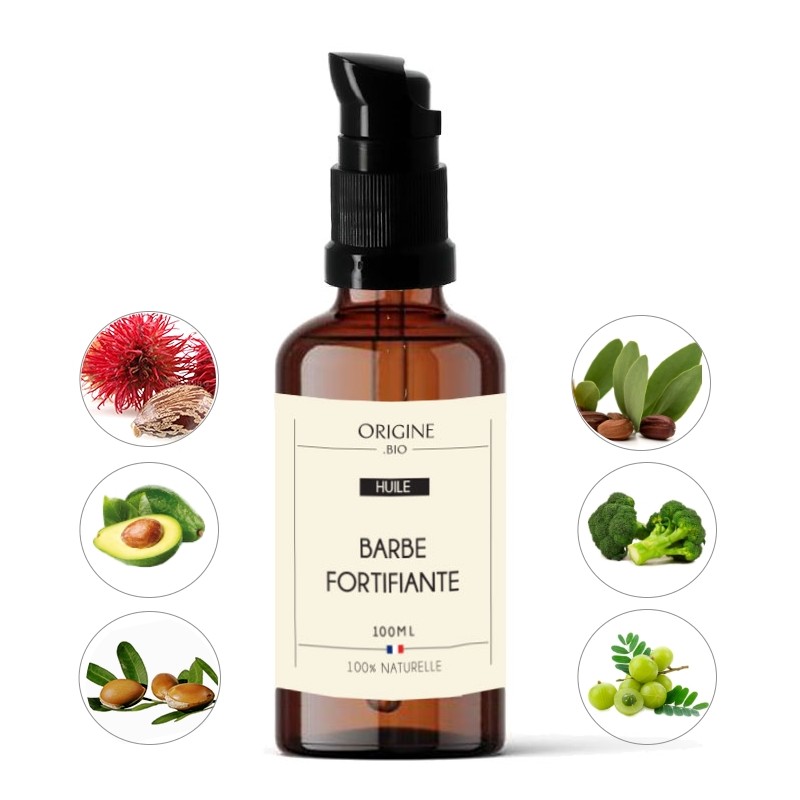 meilleur huile de barbe fortifiante origine bio 100 ml