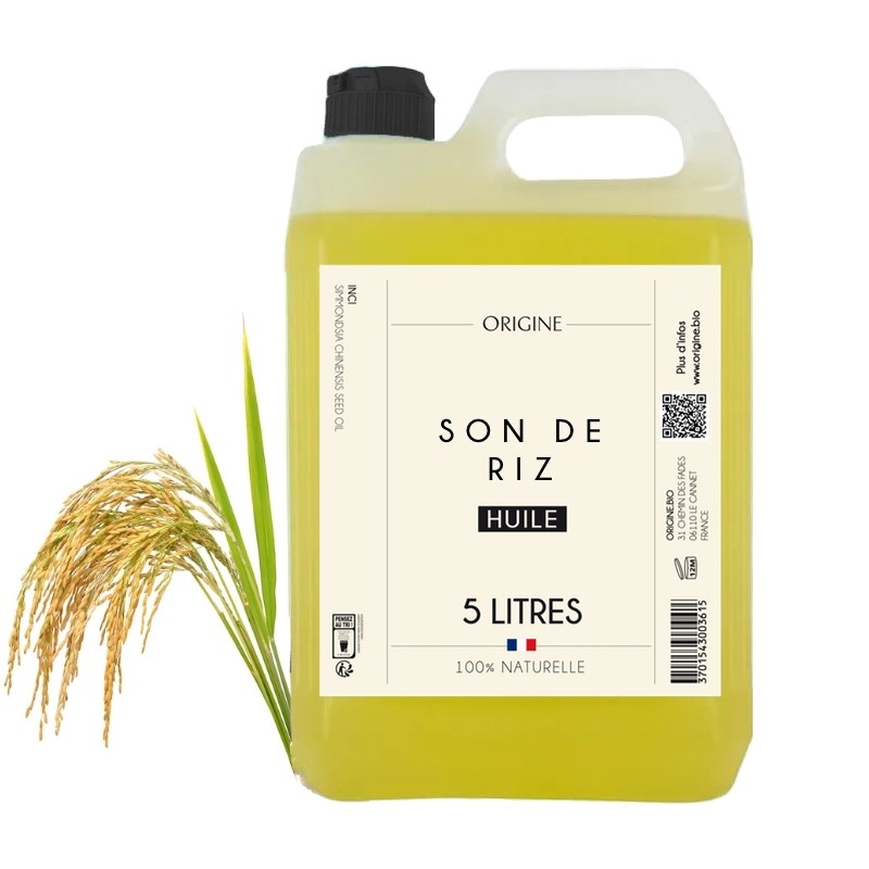 Huile de son de riz Bio