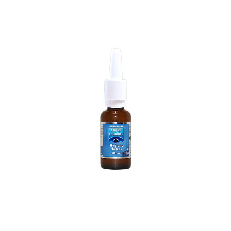 Hygiène du Nez Argent Colloidal 20 ppm - 30ml Hygiène du Nez Argent Colloidal 20 ppm - 30ml